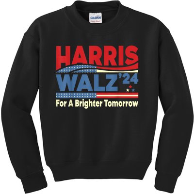 Harris Waltz For A Brighter Tomorrow Kamala Harris Waltz Kids Sweatshirt