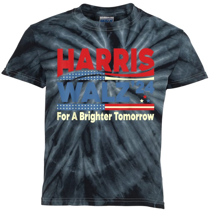 Harris Waltz For A Brighter Tomorrow Kamala Harris Waltz Kids Tie-Dye T-Shirt