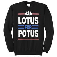 Harris Walz For Presiden Lotus For Potus Sweatshirt