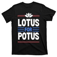 Harris Walz For Presiden Lotus For Potus T-Shirt