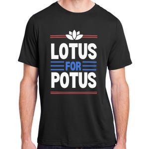 Harris Walz For Presiden Lotus For Potus Adult ChromaSoft Performance T-Shirt