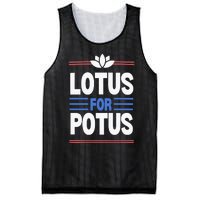 Harris Walz For Presiden Lotus For Potus Mesh Reversible Basketball Jersey Tank