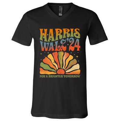 Harris Waltz For A Brighter Tomorrow Kamala Harris Waltz V-Neck T-Shirt