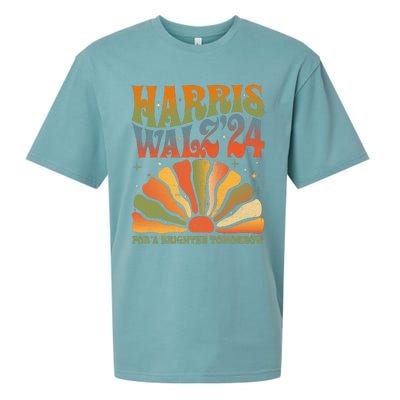 Harris Waltz For A Brighter Tomorrow Kamala Harris Waltz Sueded Cloud Jersey T-Shirt