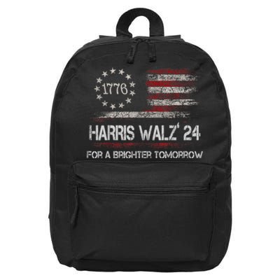 Harris Waltz For A Brighter Tomorrow Kamala Harris Waltz 16 in Basic Backpack