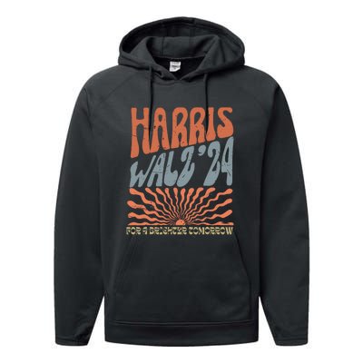 Harris Waltz For A Brighter Tomorrow Kamala Harris Waltz Performance Fleece Hoodie