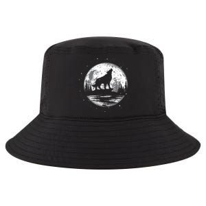 Howling Wolf For Funny Animal Wolf And Moon Cool Comfort Performance Bucket Hat