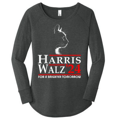 Harris Waltz For A Brighter Tomorrow Kamala Harris Waltz Women's Perfect Tri Tunic Long Sleeve Shirt