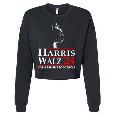 Harris Waltz For A Brighter Tomorrow Kamala Harris Waltz Cropped Pullover Crew