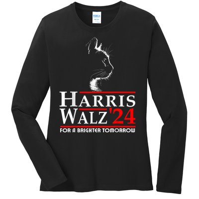 Harris Waltz For A Brighter Tomorrow Kamala Harris Waltz Ladies Long Sleeve Shirt