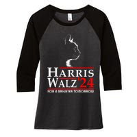 Harris Waltz For A Brighter Tomorrow Kamala Harris Waltz Women's Tri-Blend 3/4-Sleeve Raglan Shirt