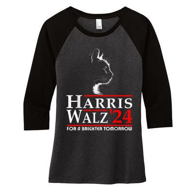 Harris Waltz For A Brighter Tomorrow Kamala Harris Waltz Women's Tri-Blend 3/4-Sleeve Raglan Shirt