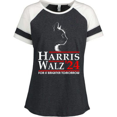 Harris Waltz For A Brighter Tomorrow Kamala Harris Waltz Enza Ladies Jersey Colorblock Tee