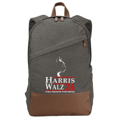 Harris Waltz For A Brighter Tomorrow Kamala Harris Waltz Cotton Canvas Backpack