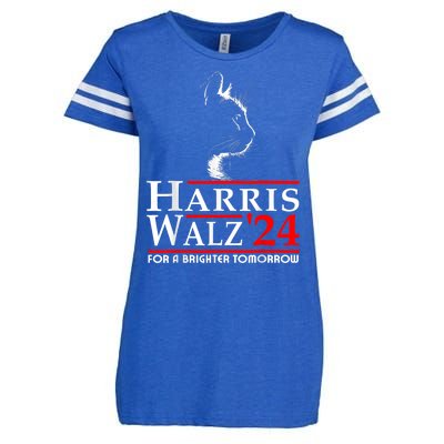 Harris Waltz For A Brighter Tomorrow Kamala Harris Waltz Enza Ladies Jersey Football T-Shirt