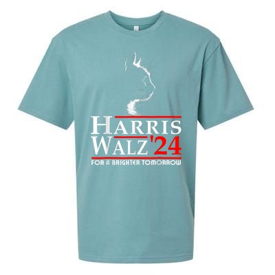 Harris Waltz For A Brighter Tomorrow Kamala Harris Waltz Sueded Cloud Jersey T-Shirt