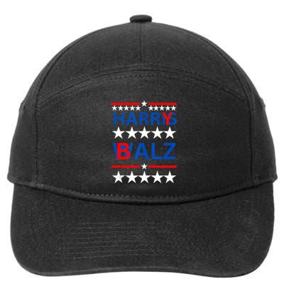 Harris Walz Funny Harry Balz 7-Panel Snapback Hat