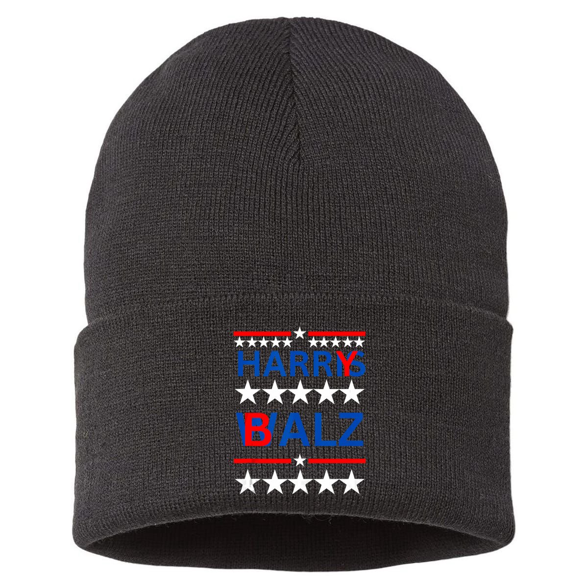 Harris Walz Funny Harry Balz Sustainable Knit Beanie