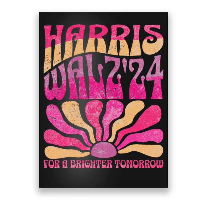 Harris Waltz For A Brighter Tomorrow Kamala Harris Waltz Poster