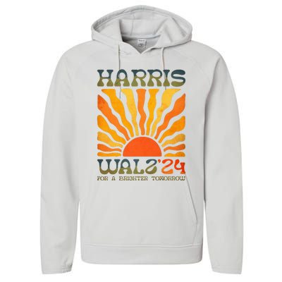 Harris Waltz For A Brighter Tomorrow Kamala Harris Waltz Performance Fleece Hoodie