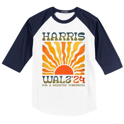 Harris Waltz For A Brighter Tomorrow Kamala Harris Waltz Baseball Sleeve Shirt