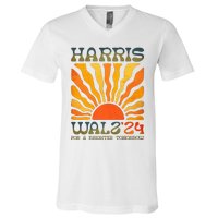 Harris Waltz For A Brighter Tomorrow Kamala Harris Waltz V-Neck T-Shirt