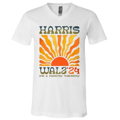 Harris Waltz For A Brighter Tomorrow Kamala Harris Waltz V-Neck T-Shirt