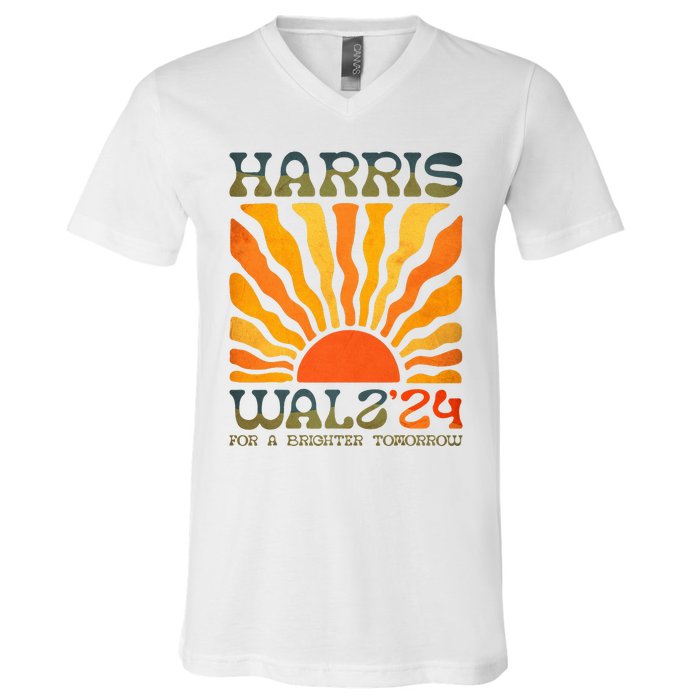 Harris Waltz For A Brighter Tomorrow Kamala Harris Waltz V-Neck T-Shirt