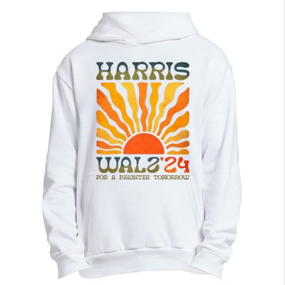 Harris Waltz For A Brighter Tomorrow Kamala Harris Waltz Urban Pullover Hoodie