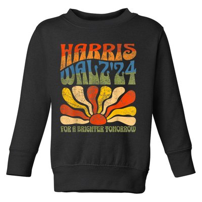 Harris Waltz For A Brighter Tomorrow Kamala Harris Waltz Toddler Sweatshirt