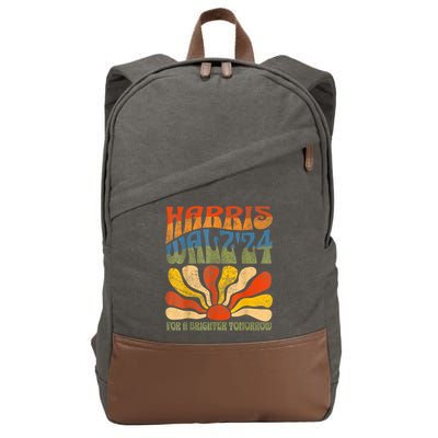 Harris Waltz For A Brighter Tomorrow Kamala Harris Waltz Cotton Canvas Backpack