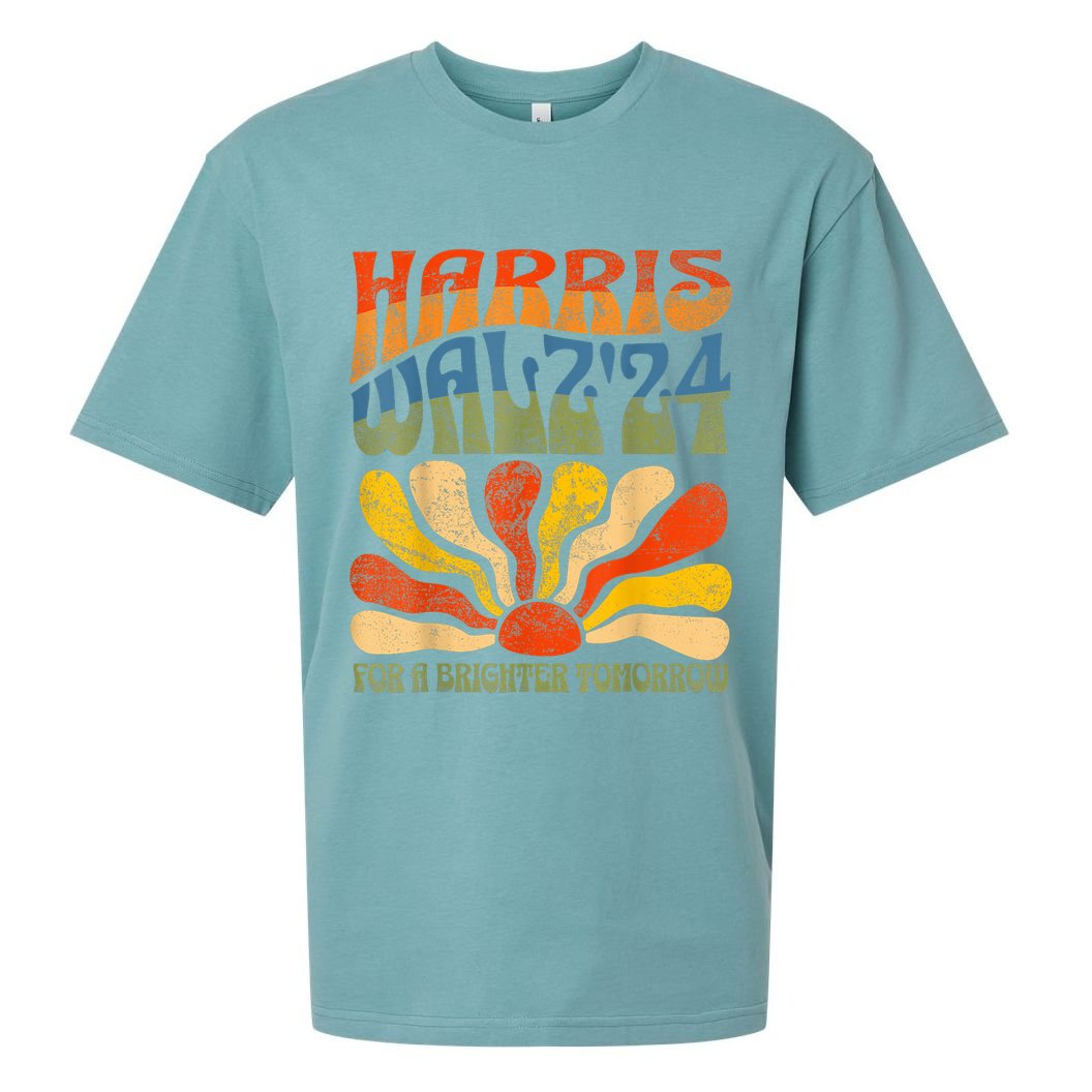 Harris Waltz For A Brighter Tomorrow Kamala Harris Waltz Sueded Cloud Jersey T-Shirt