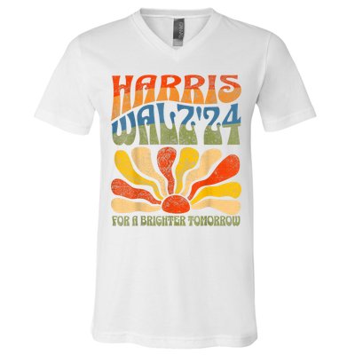 Harris Waltz For A Brighter Tomorrow Kamala Harris Waltz V-Neck T-Shirt