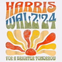Harris Waltz For A Brighter Tomorrow Kamala Harris Waltz Flat Bill Trucker Hat