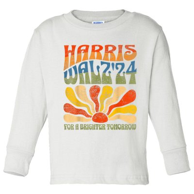 Harris Waltz For A Brighter Tomorrow Kamala Harris Waltz Toddler Long Sleeve Shirt