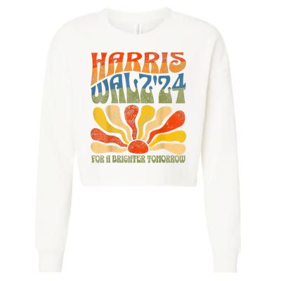 Harris Waltz For A Brighter Tomorrow Kamala Harris Waltz Cropped Pullover Crew