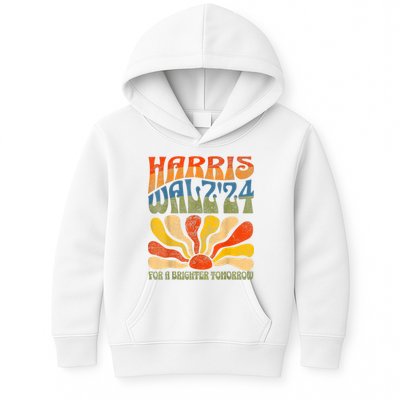 Harris Waltz For A Brighter Tomorrow Kamala Harris Waltz Kids Hoodie