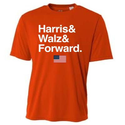 Harris Walz Forward 2024 Support Us Flag Gift Cooling Performance Crew T-Shirt