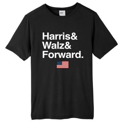 Harris Walz Forward 2024 Support Us Flag Gift Tall Fusion ChromaSoft Performance T-Shirt