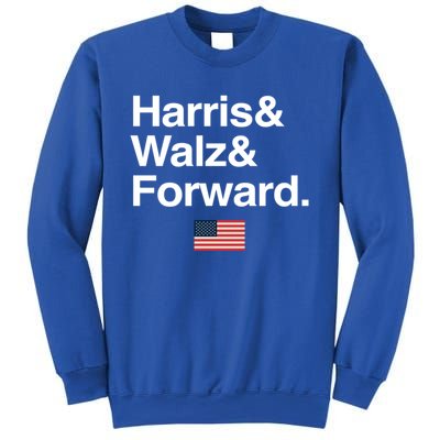 Harris Walz Forward 2024 Support Us Flag Gift Sweatshirt