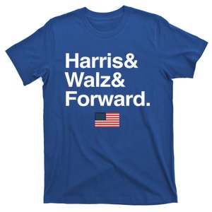 Harris Walz Forward 2024 Support Us Flag Gift T-Shirt