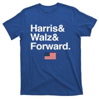 Harris Walz Forward 2024 Support Us Flag Gift T-Shirt