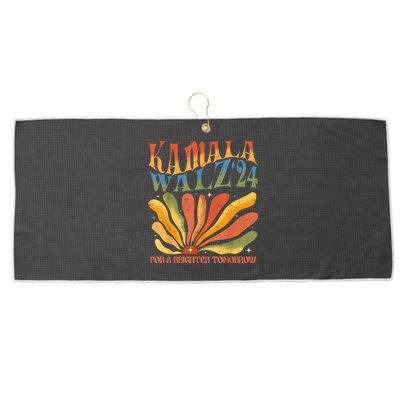 Harris Walz For A Brighter Tomorrow Kamala Harris Waltz Large Microfiber Waffle Golf Towel