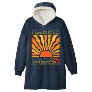 Harris Waltz For A Brighter Tomorrow Kamala Harris Waltz Hooded Wearable Blanket