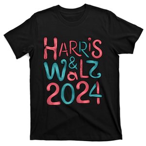 Harris Walz For 2024 Election Fans Kamala Harris Tim Walz T-Shirt