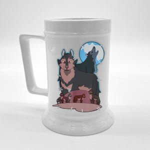 Hunter's Wolf Funny Owl Costume HouseKid Friends Family Beer Stein