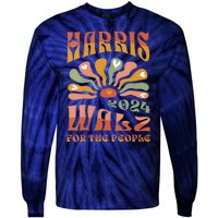 Harris Walz For The People Harris Walz 2024 Tie-Dye Long Sleeve Shirt