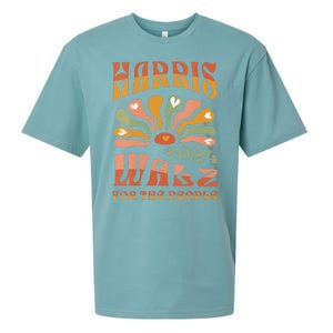 Harris Walz For The People Harris Walz 2024 Sueded Cloud Jersey T-Shirt