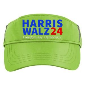 Harris Walz24 Freedom Joy Democracy Kamala Harris Waltz 2024 Gift Adult Drive Performance Visor