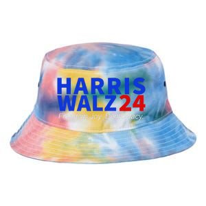 Harris Walz24 Freedom Joy Democracy Kamala Harris Waltz 2024 Gift Tie Dye Newport Bucket Hat